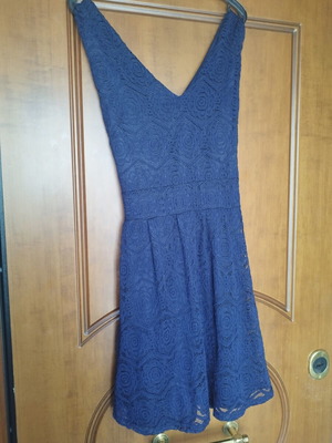 Mela London navy δαντελένιο φόρεμα XL σαν καινούργιο