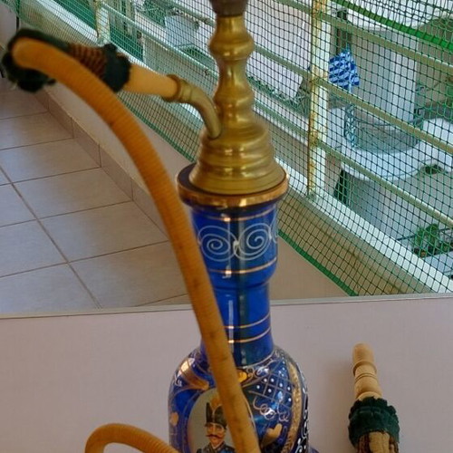 Old hookah used with painted glass from Constantinople