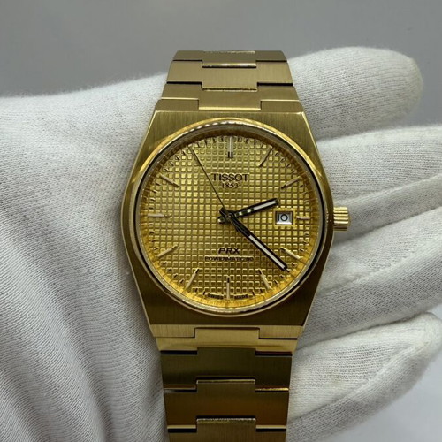 Tissot PRX Powermatic 80 gold men's watch