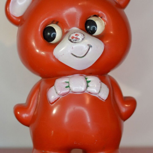 Vintage Sankyo wind-up bear with melody like new (1970)