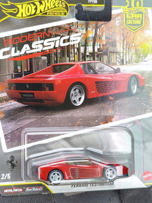 Hot Wheels Ferrari Testarossa αυτοκίνητο καινούργιο, κλειστό