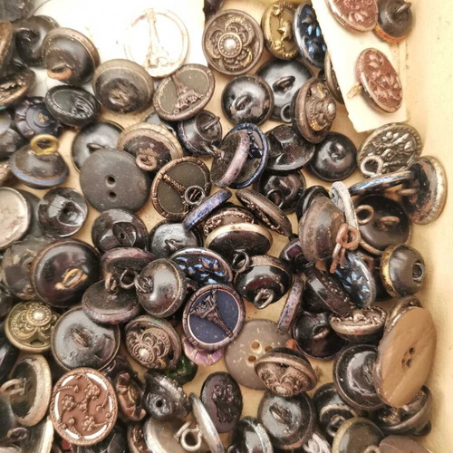 Metal buttons used, various from 1960 era