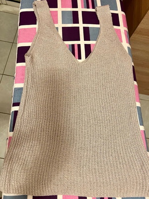 Knitted top like new, gray, size S