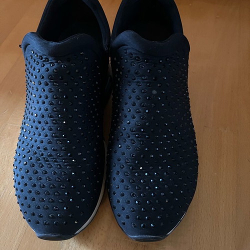 Ash women's sneakers like new, black with stones