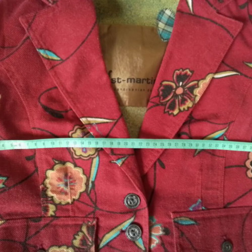 St-Martins blazer small used, red with floral pattern