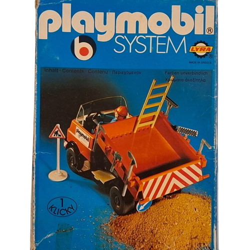 Vintage Lyra Playmobil 3203 Truck with Tipper and Worker used