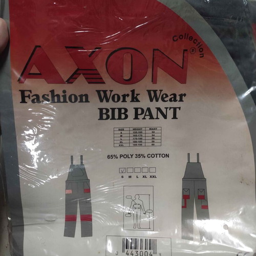 Axon workwear with suspenders Small new