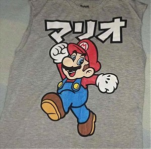 Αυθεντικό Super Mario Αμάνικο T-Shirt - Small