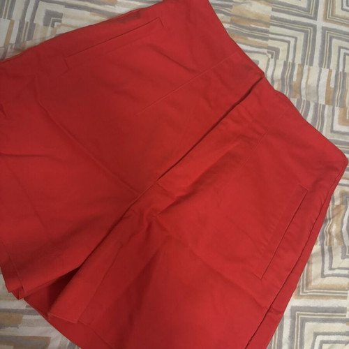 Stradivarius high waist red shorts, size M