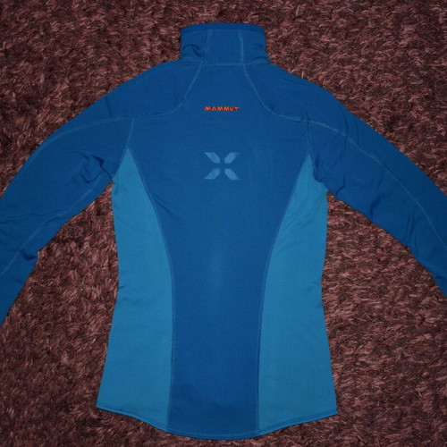 Mammut Eiger Extreme Hoody fleece women size XS used, blue and orange