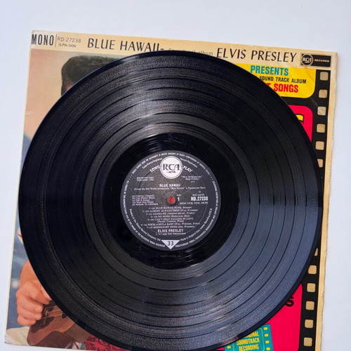 Elvis Presley Blue Hawaii LP 1st UK 1961 Mono used, pop