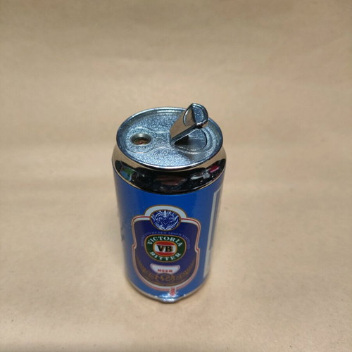 Victoria Bitter beer can lighter used with LED lights