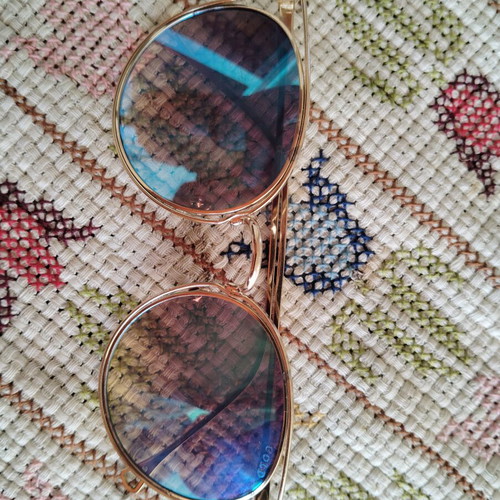 Gold & Wood sunglasses like new, men's, gold color