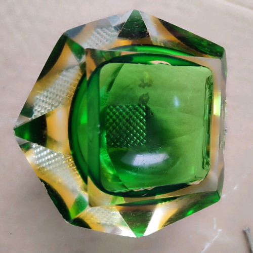 Mourano Somerso diamond shape ashtray 1970 like new