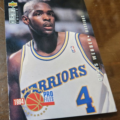1994-95 Upper Deck Collector's Choice Chris Webber Pro Files Card like new