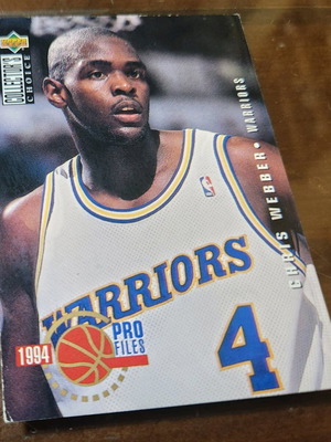 1994-95 Upper Deck Collector's Choice Chris Webber Pro Files Card like new