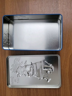 Vintage tin cookie box
