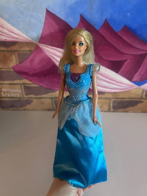 Barbie Fairytale Blue Princess Doll Mattel