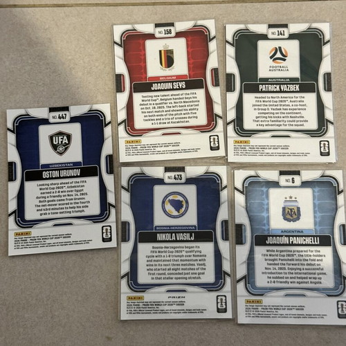 Panini Prizm FIFA World Cup 2026 Rookie Card Lot x5 new