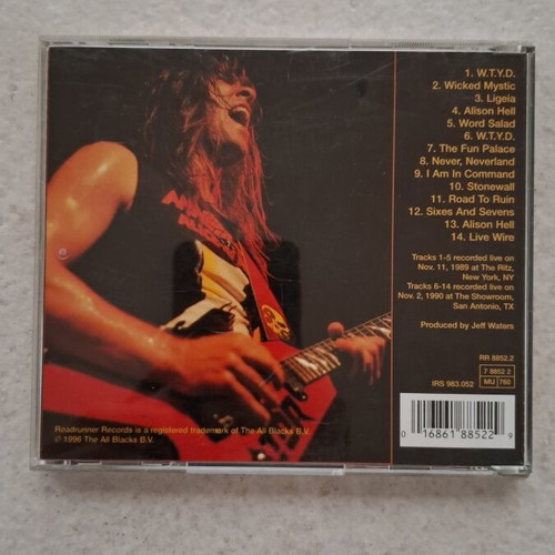 Annihilator In Command CD like new, live 1989-1990 thrash metal