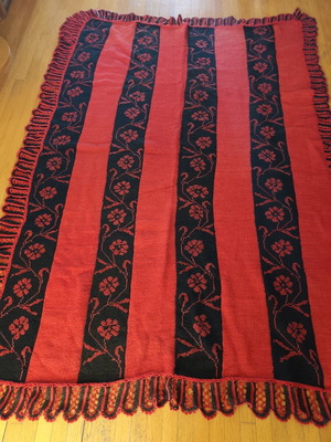 Handmade wool blanket like new 180x240 cm