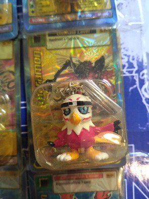 Digimon Hawkmon keychain new