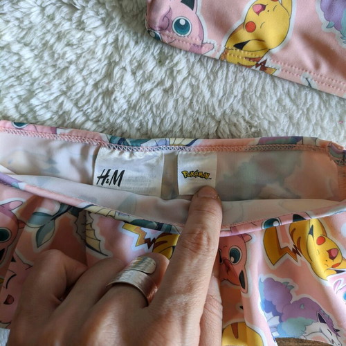 Pokemon bikini used for girl 92 cm H&M multicolor