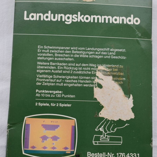 Landungskommando Atari 2600 game used, arcade tank