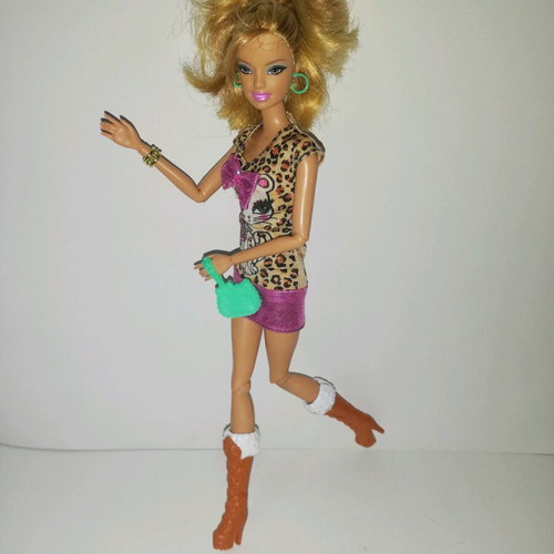 Barbie Fasionistas Summer doll Animal Print 2011 like new, Mattel W3896
