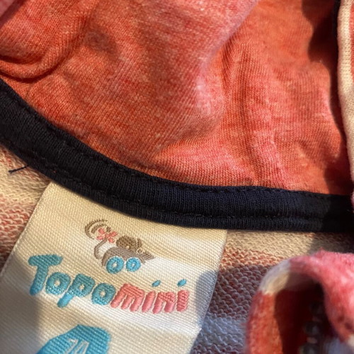 Topomini jacket used with hood and zipper size 74