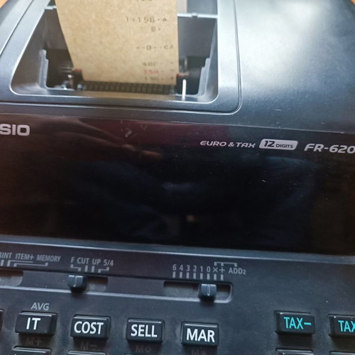 Casio calculator used with printing and correction key