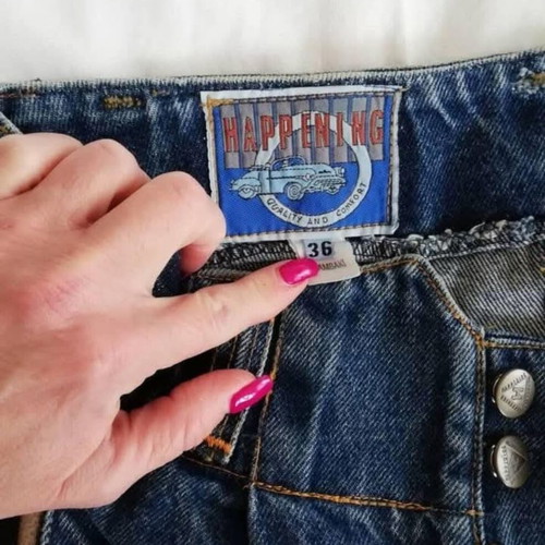 Vintage denim long skirt size 38 like new, blue