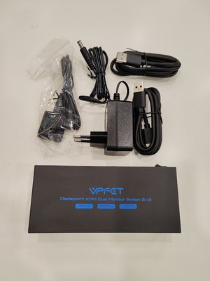 CMSTEDCD KVM switch 2 computers 2 monitors DisplayPort 8K 60Hz USB 3.0 new