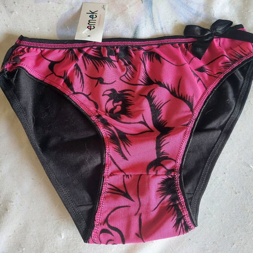 Emek panties new, pack of 3, black and pink