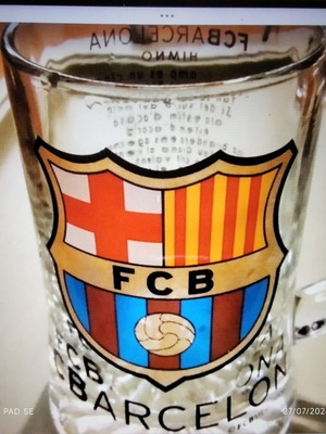 Barcelona Beer Glass 1/2 Liter like new