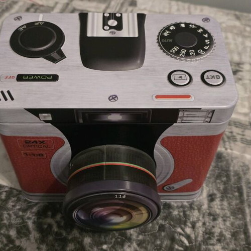 Metal box shaped like a camera new