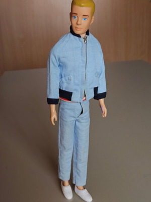Vintage Ken doll used, Barbie 1963, 2nd edition painted hair