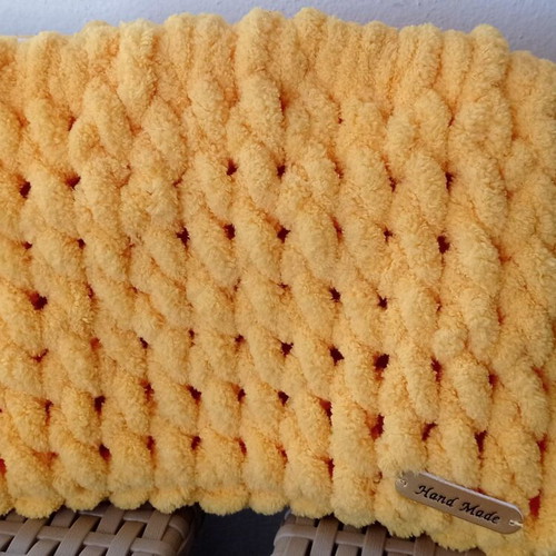 Handmade Puffy Alize Toiletry Bag Yellow hypoallergenic