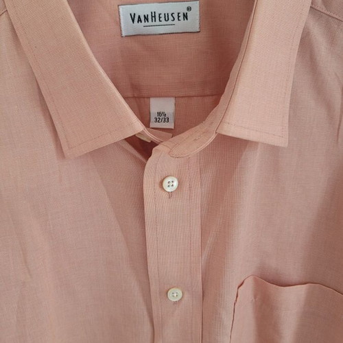 Van Heusen Men’s Peach Cotton Blend Shirt XL like new