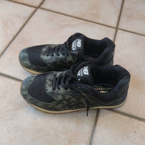 New Balance 574 sneakers used, size 39, camo design