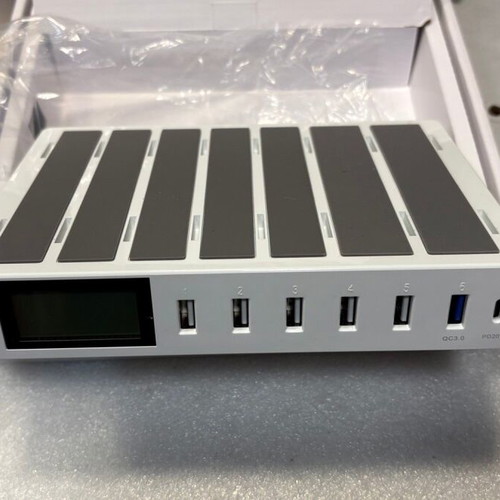 Smart charging station for 7 phones and tablets 70W QC3.0 new