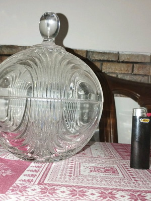 Glass fondue pot like new