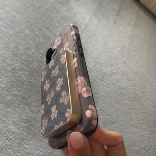 Burga iPhone 16 Plus case and power bank with bears