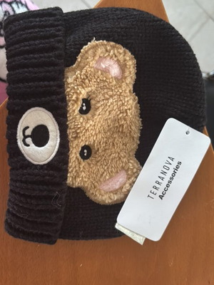 Children's hat new, size medium, black, Terranova