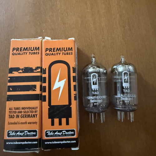 Ecc81 Vacuum Tubes Like New, 2 TAD and 2 JJ Matched Pairs