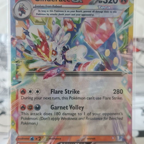Cinderace ex 28/142 Double Rare Stellar Crown new