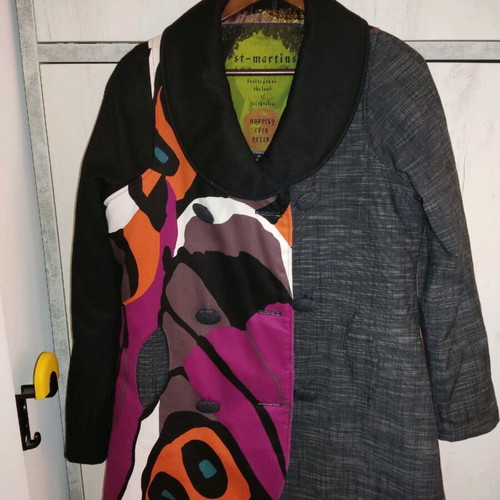 St-martins women's medium colorful coat like new
