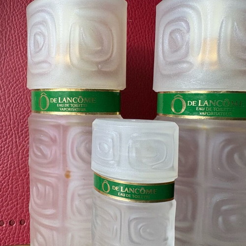 Lancôme Ô three used empty perfume bottles 30ml, 7.5ml