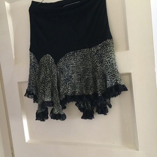 Scandalo skirt new, size S/M, black with pattern