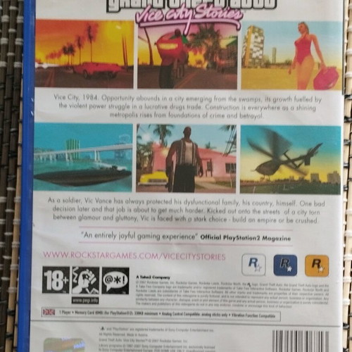 Grand Theft Auto Vice City Stories PlayStation 2 used